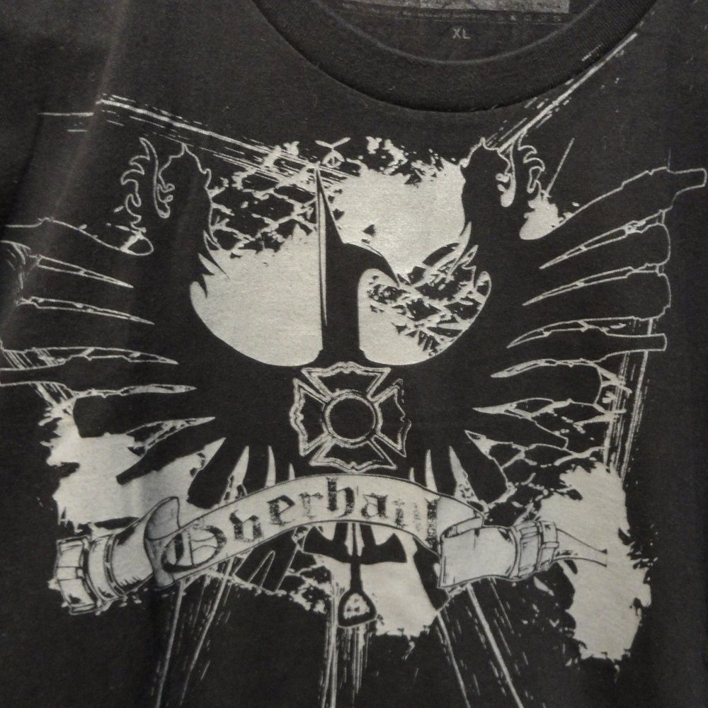 Black Helmet Phoenix  over haul graphic T~Distressed~Fire fighter Fan~NIce - Picture 2 of 4